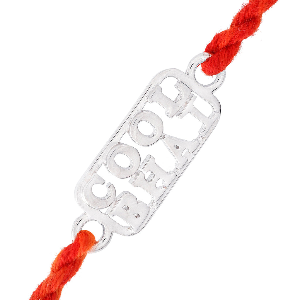 trueBrowns 925 Sterling Silver Precious Cool Bhai Thread Rakhi - Distacart