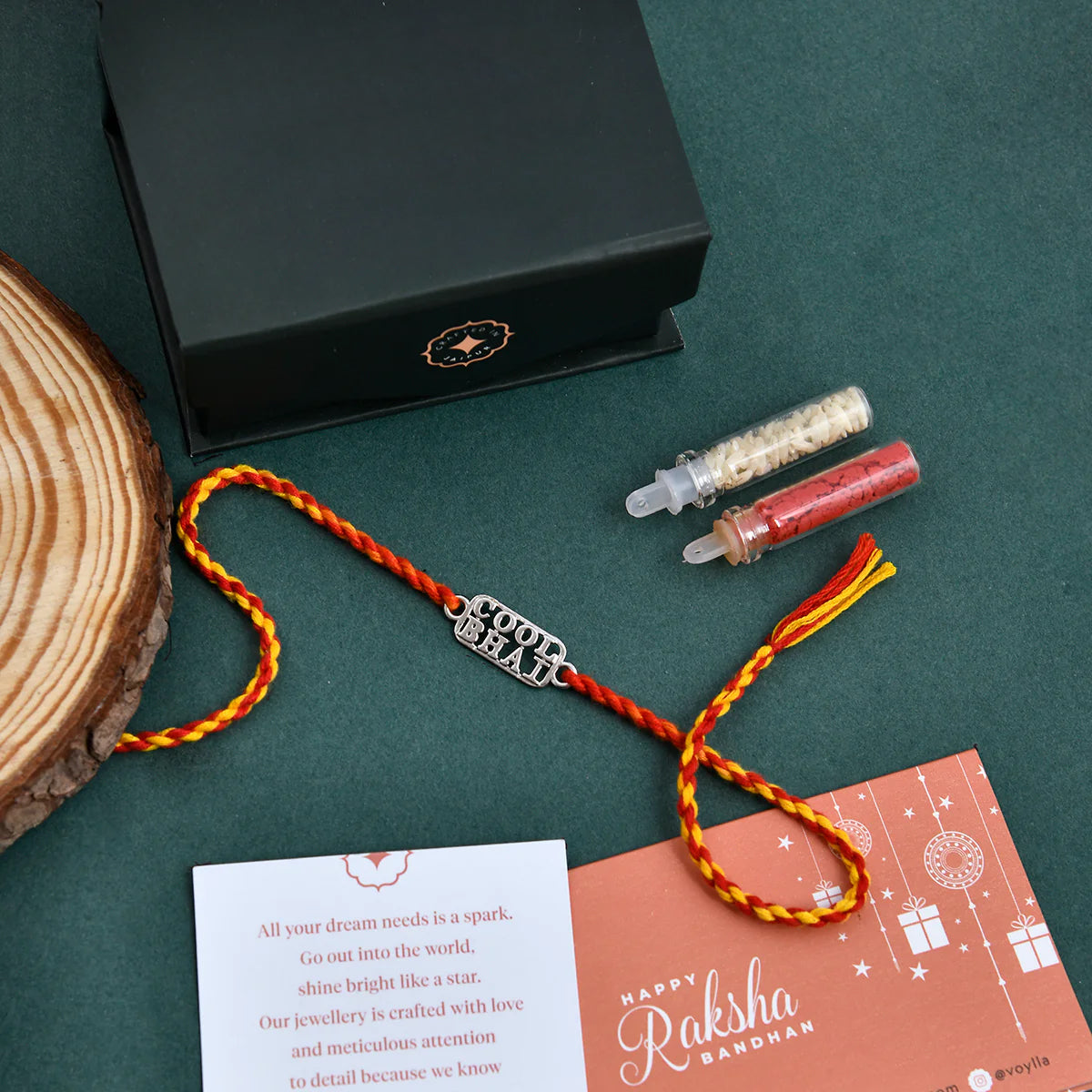 trueBrowns 925 Sterling Silver Precious Cool Bhai Thread Rakhi - Distacart