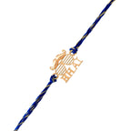 trueBrowns X Voylla 925 Sterling Silver Gold-Polished Gold Micron Plated Bhai Thread Rakhi - Distacart