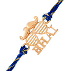 trueBrowns X Voylla 925 Sterling Silver Gold-Polished Gold Micron Plated Bhai Thread Rakhi - Distacart