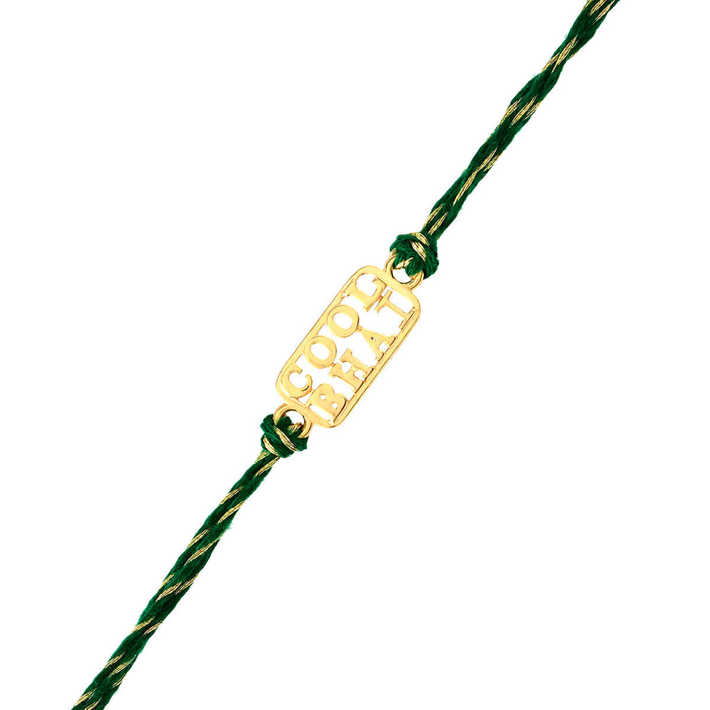 trueBrowns 925 Sterling Silver Gold-Polished Gold Micron Plated Cool Bhai Thread Rakhi - Distacart