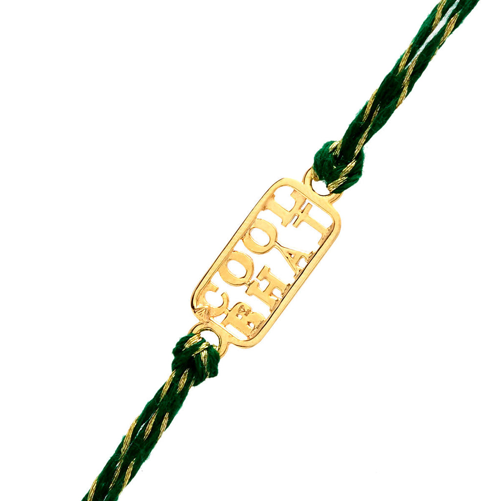 trueBrowns 925 Sterling Silver Gold-Polished Gold Micron Plated Cool Bhai Thread Rakhi - Distacart