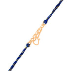 trueBrowns 925 Sterling Silver Rockstar Gold-Polished Gold Micron Plated Thread Rakhi - Distacart