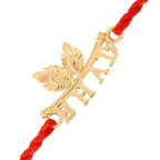 trueBrowns X Voylla 925 Sterling Silver Gold-Polished Gold Micron Plated Bhai Thread Rakhi - Distacart