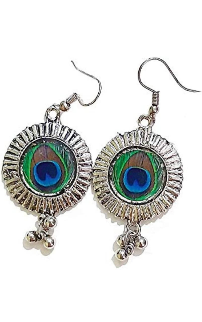 Mominos Fashion Silver-Plated Peacock Design Necklace Set Mangalsutra - Distacart