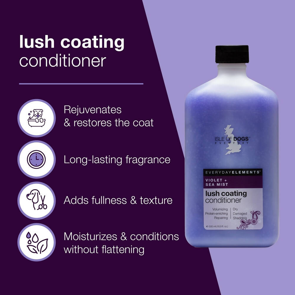 Isle Of Dogs Violet + Sea Mist Lush Coating Dog Conditioner