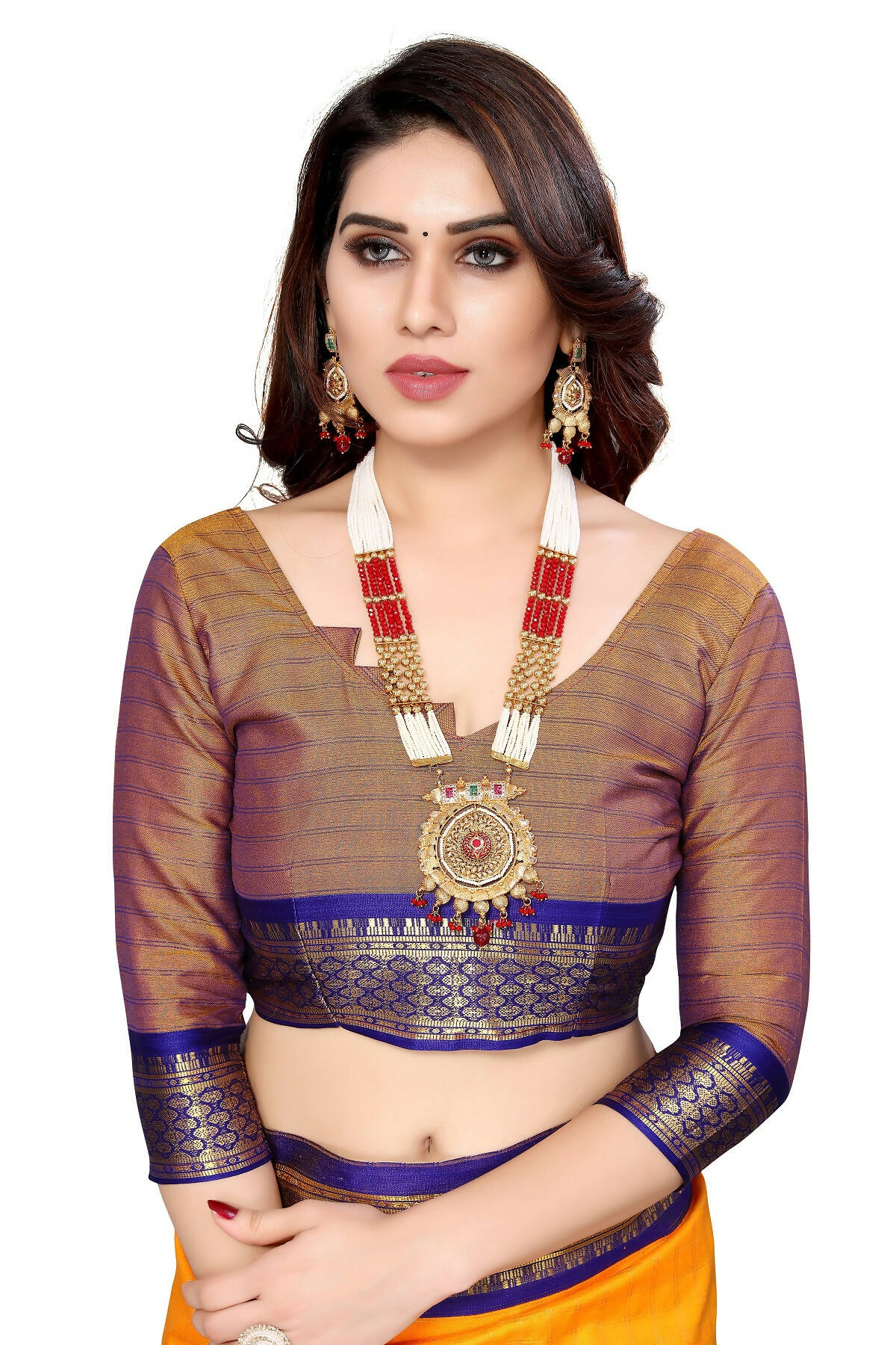Vamika Weaving Yellow Cotton Silk Saree (BHAVINI YELLOW) - Distacart