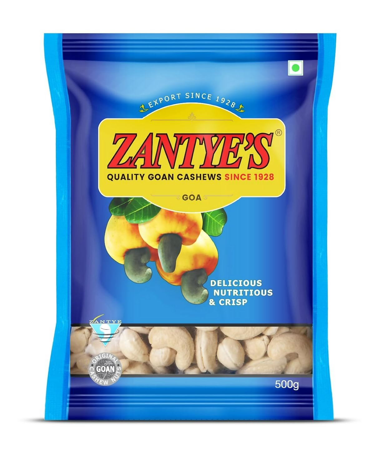 Zantye's Goan Cashew W320 Premium Kaju - Distacart