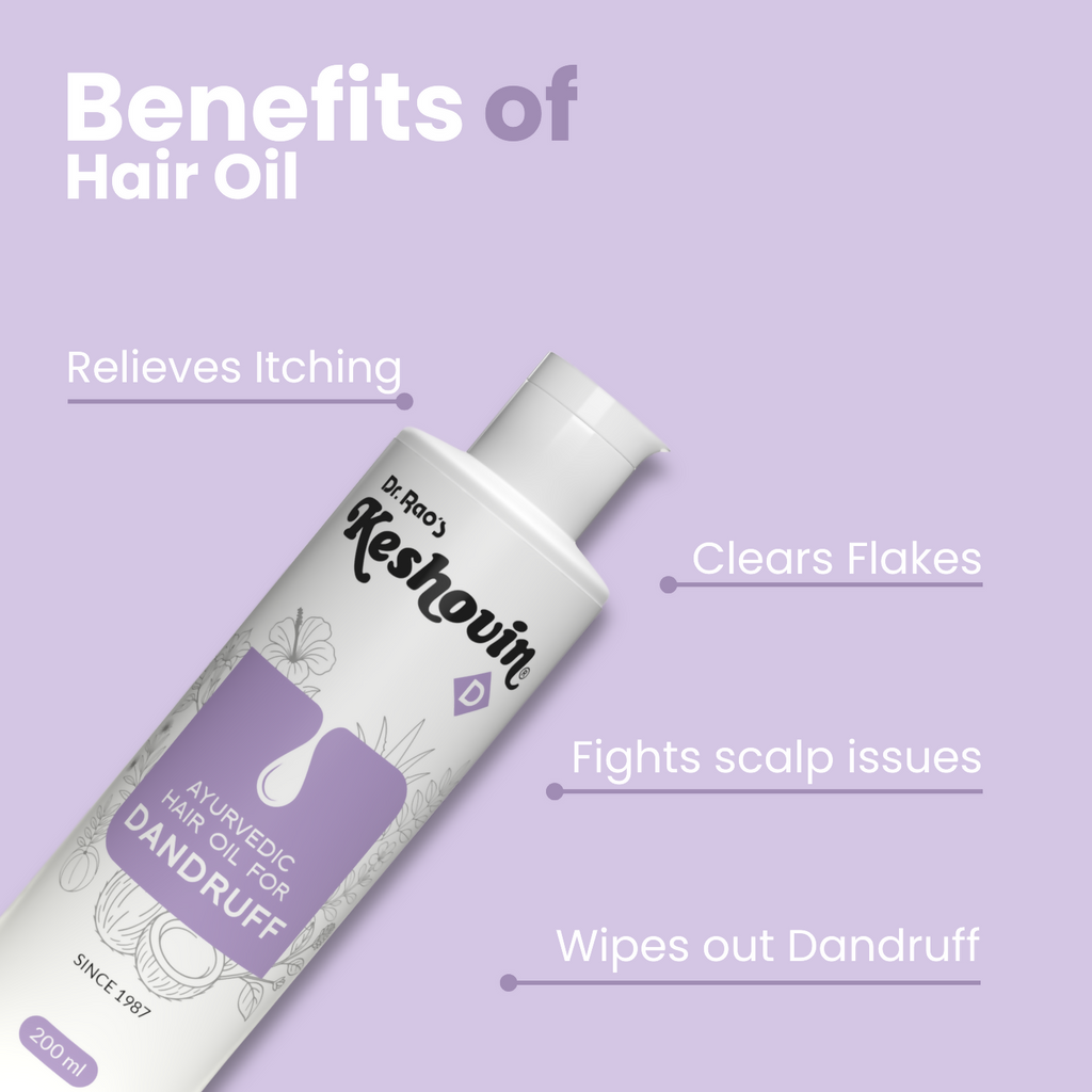 Dr. Rao's Keshovin Anti Dandruff Herbal Hair Oil