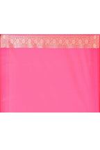 Joban Fashion Hot Pink Soft Pure Handloom Banarasi Silk Saree