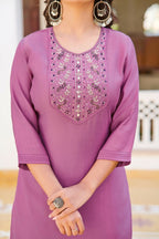 Festive Wear Ethnic Light Purple vetigun Stitched Suit With Dupatta - Nisha