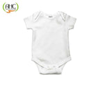 AHC Soft Cotton Short-Sleeve Bodysuits Solid Onesies New Born Infant Dress - Blue/Grey/Green