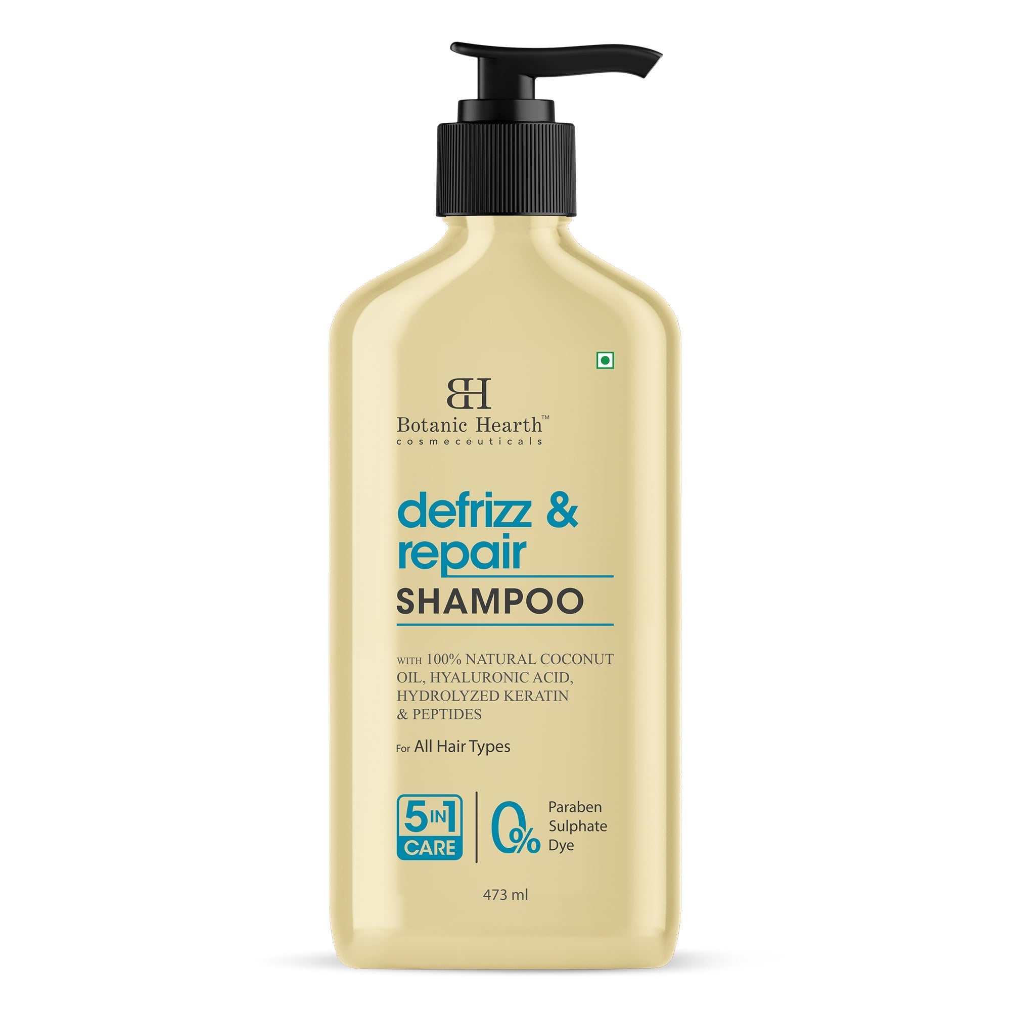 Botanic Hearth Defrizz & Repair Shampoo with Coconut Oil & Peptides