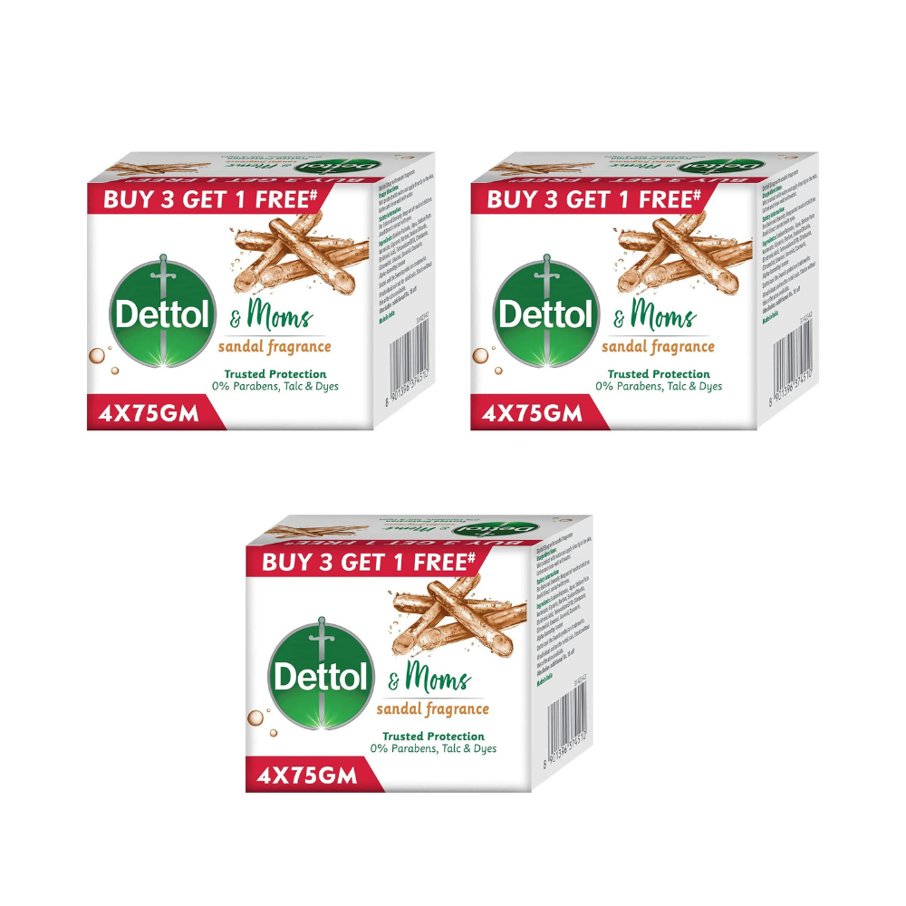 Dettol & Moms Sandal Fragrance Bathing Soap Bar