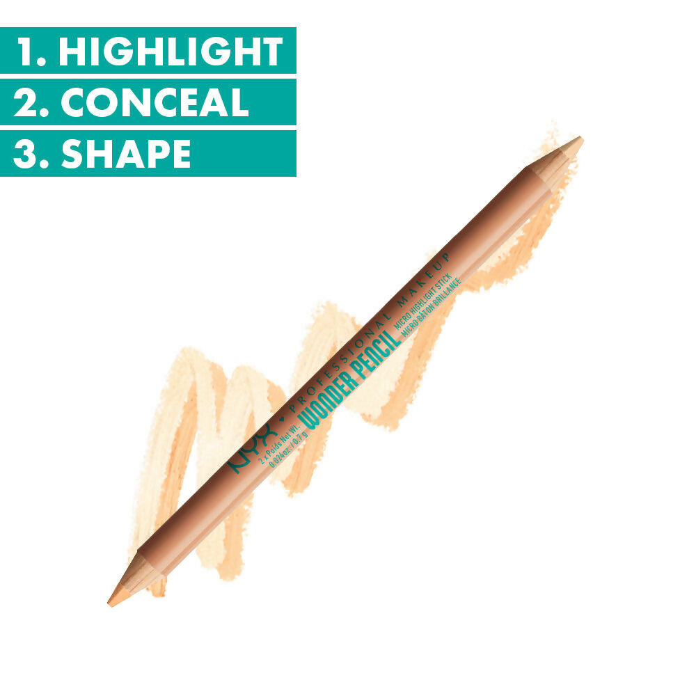 NYX Professional Makeup Wonder Pencil Micro Highlighter Duo Pencil - Medium