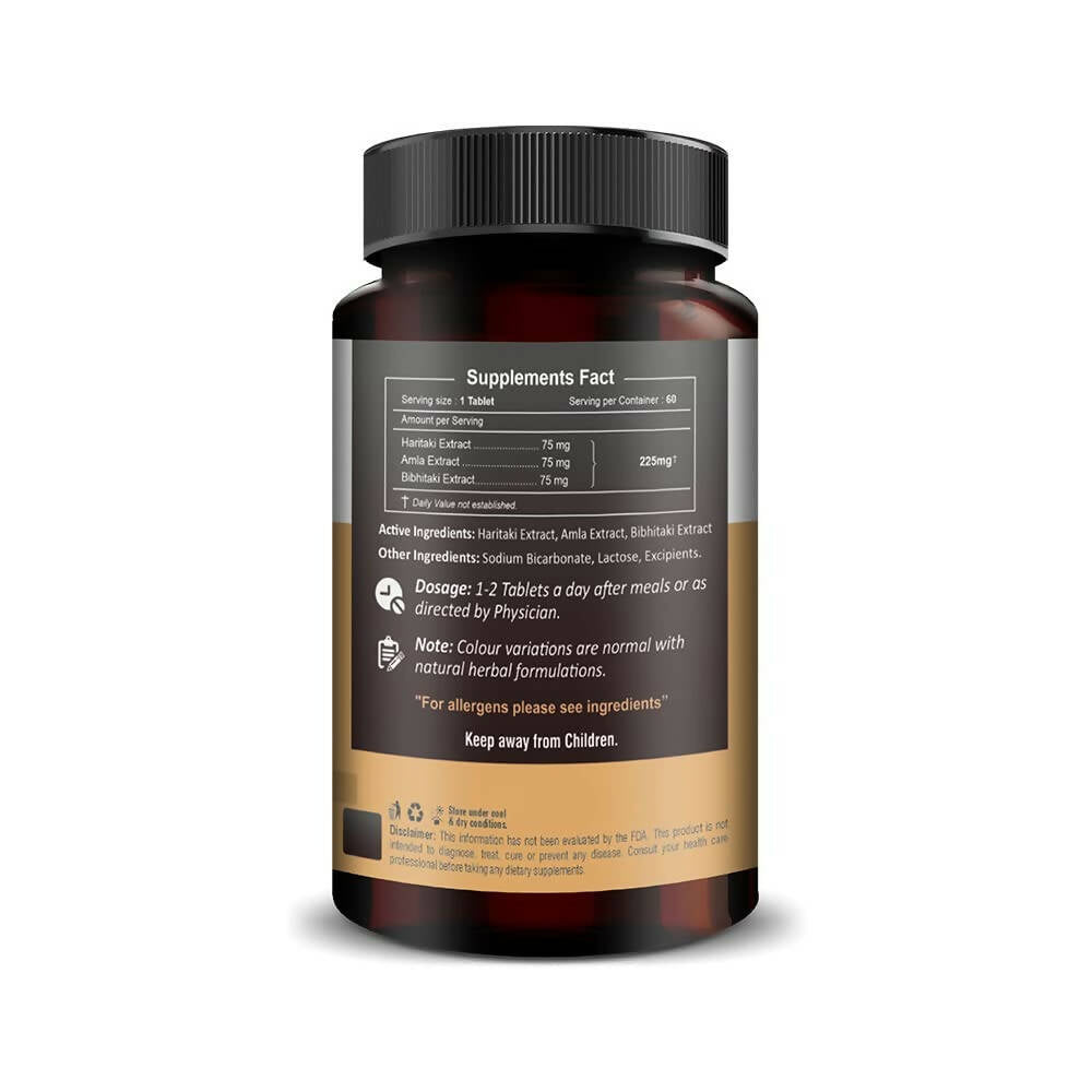 H&C Herbal Triphala Extract Quick Dissolving Tablets - Distacart