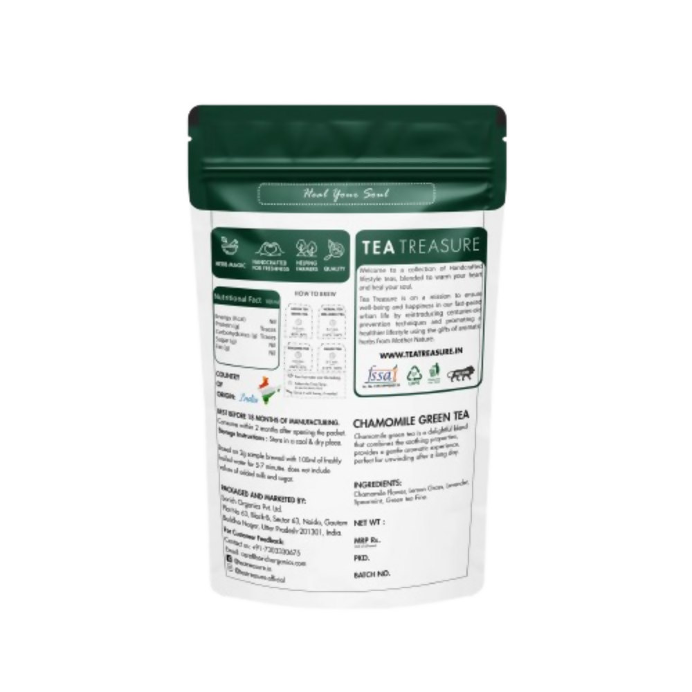 Tea Treasure Chamomile Loose Leaf Green Tea - Distacart