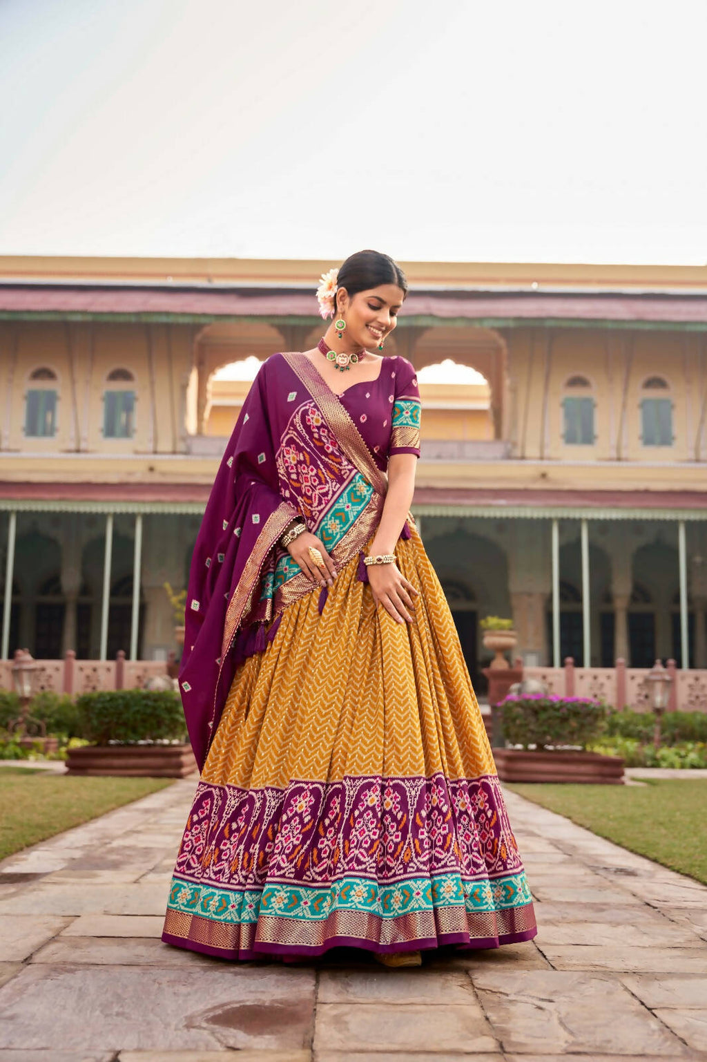Designer Lehenga Choli for Women Indian Wedding Lehenga Choli by Infinity Export - Mustard