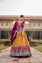 Designer Lehenga Choli for Women Indian Wedding Lehenga Choli by Infinity Export - Mustard