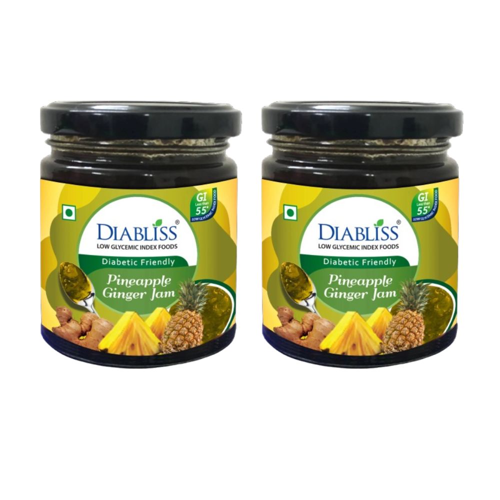 Diabliss Diabetic Friendly Pineapple Ginger Jam - Distacart