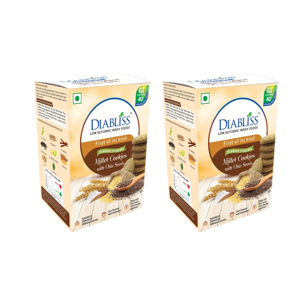 Diabliss Diabetic Friendly Millet Cookies with Chia Seeds - Distacart