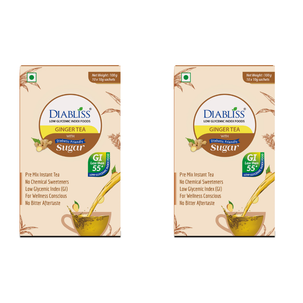 Diabliss Ginger Tea Sachets With Diabetic Friendly Sugar - Distacart