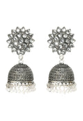 Mominos Fashion Joharkamal Kundan work Jhumka with White Beads - Distacart