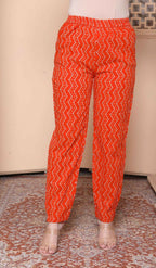 Miravan Womens Orange Floral Print Straight Kurta With Palazzo - Distacart