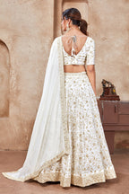 Lehenga Mart Designer Wedding Lehenga Choli For Women - White