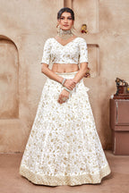 Lehenga Mart Designer Wedding Lehenga Choli For Women - White