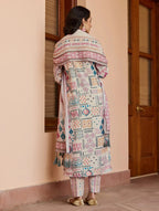 Lorenvalley Cream Cotton Printed Kurta Set - Distacart