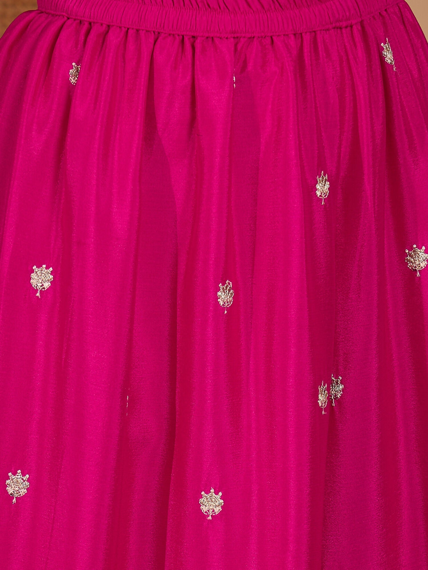 Joban Fashion Embroidery Pink Chinon Silk Kurta Set - Distacart