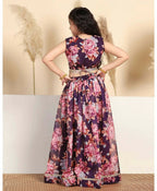 Joban Fashion Girl's Wine Color Lehenga Choli