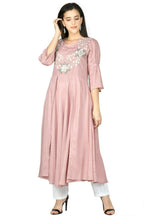 Joban Fashion Rose Gold Cotton Rayon Kurta Set