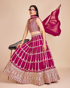 Lehenga Mart Designer Wedding Lehenga Choli For Women - Pink
