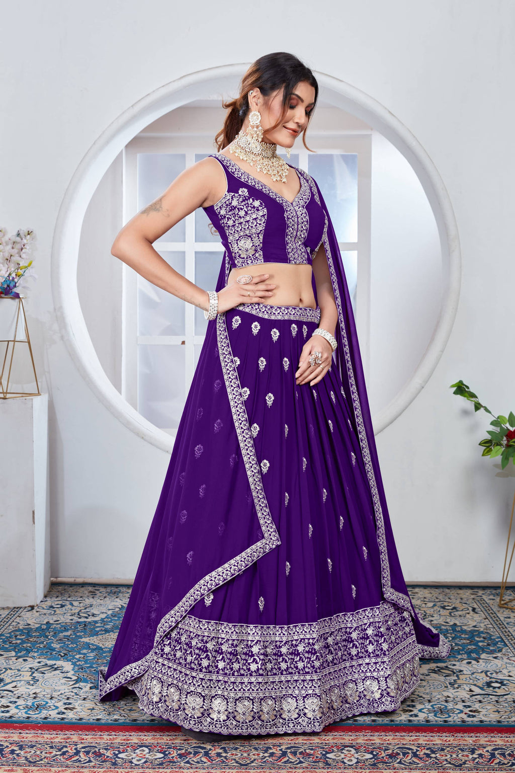 Lehenga Mart Designer Wedding Lehenga Choli For Women - Blue