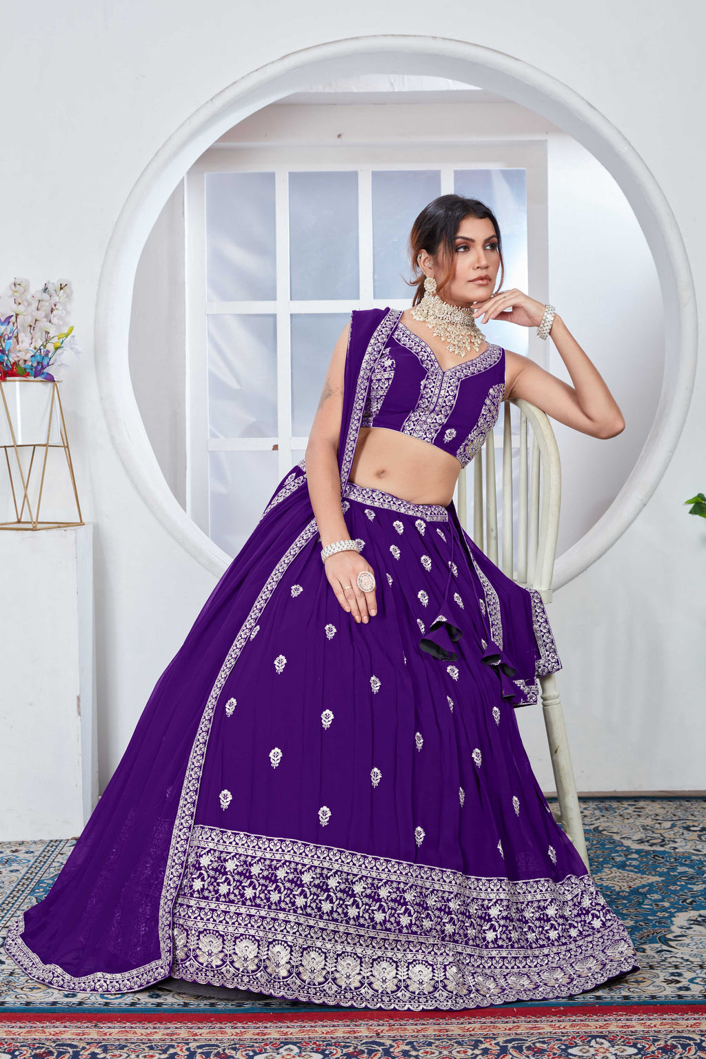 Lehenga Mart Designer Wedding Lehenga Choli For Women - Blue