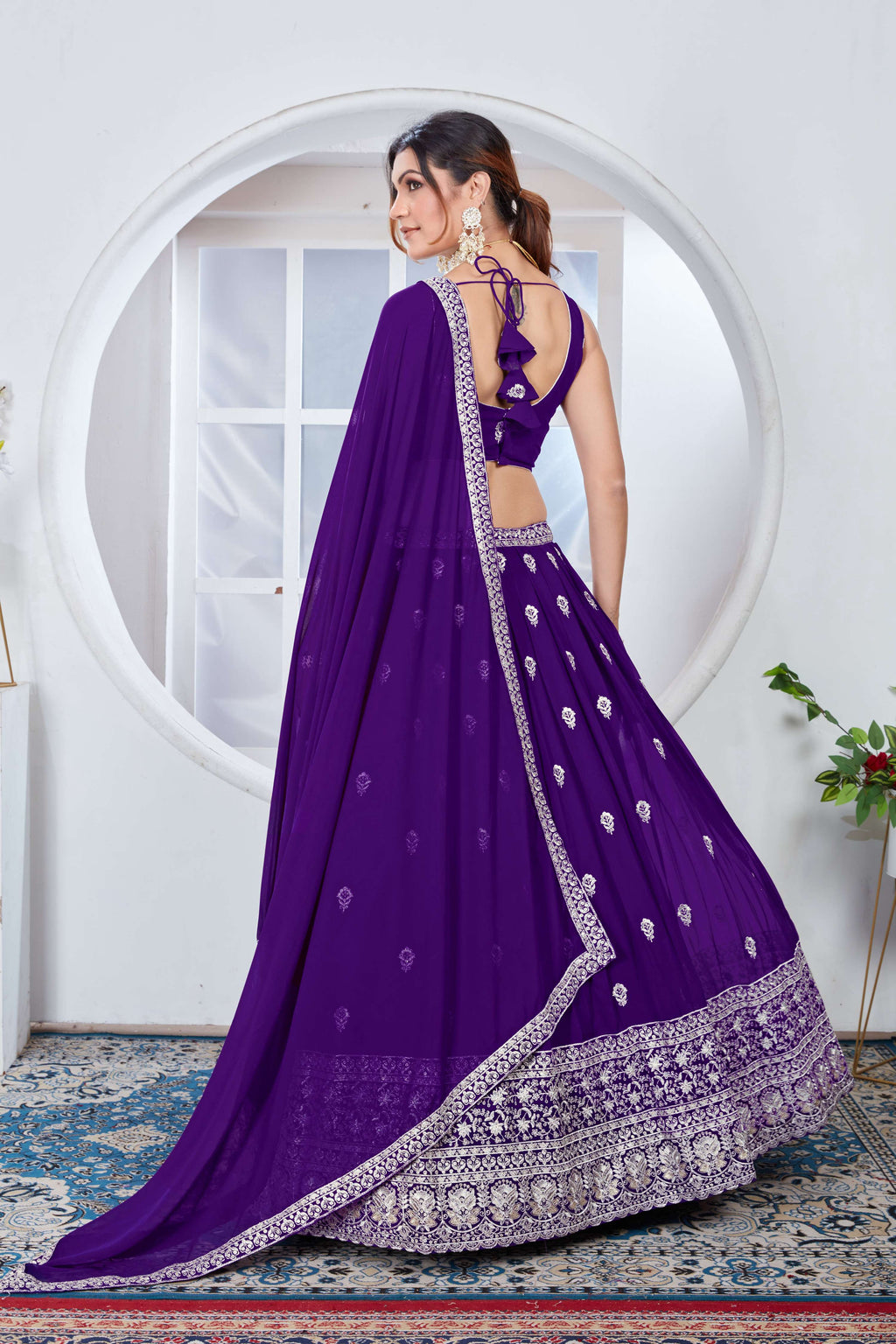 Lehenga Mart Designer Wedding Lehenga Choli For Women - Blue