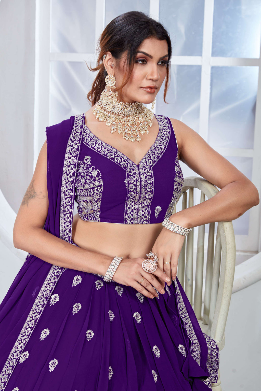 Lehenga Mart Designer Wedding Lehenga Choli For Women - Blue
