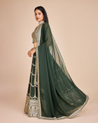 Lehenga Mart Designer Wedding Lehenga Choli For Women - Green