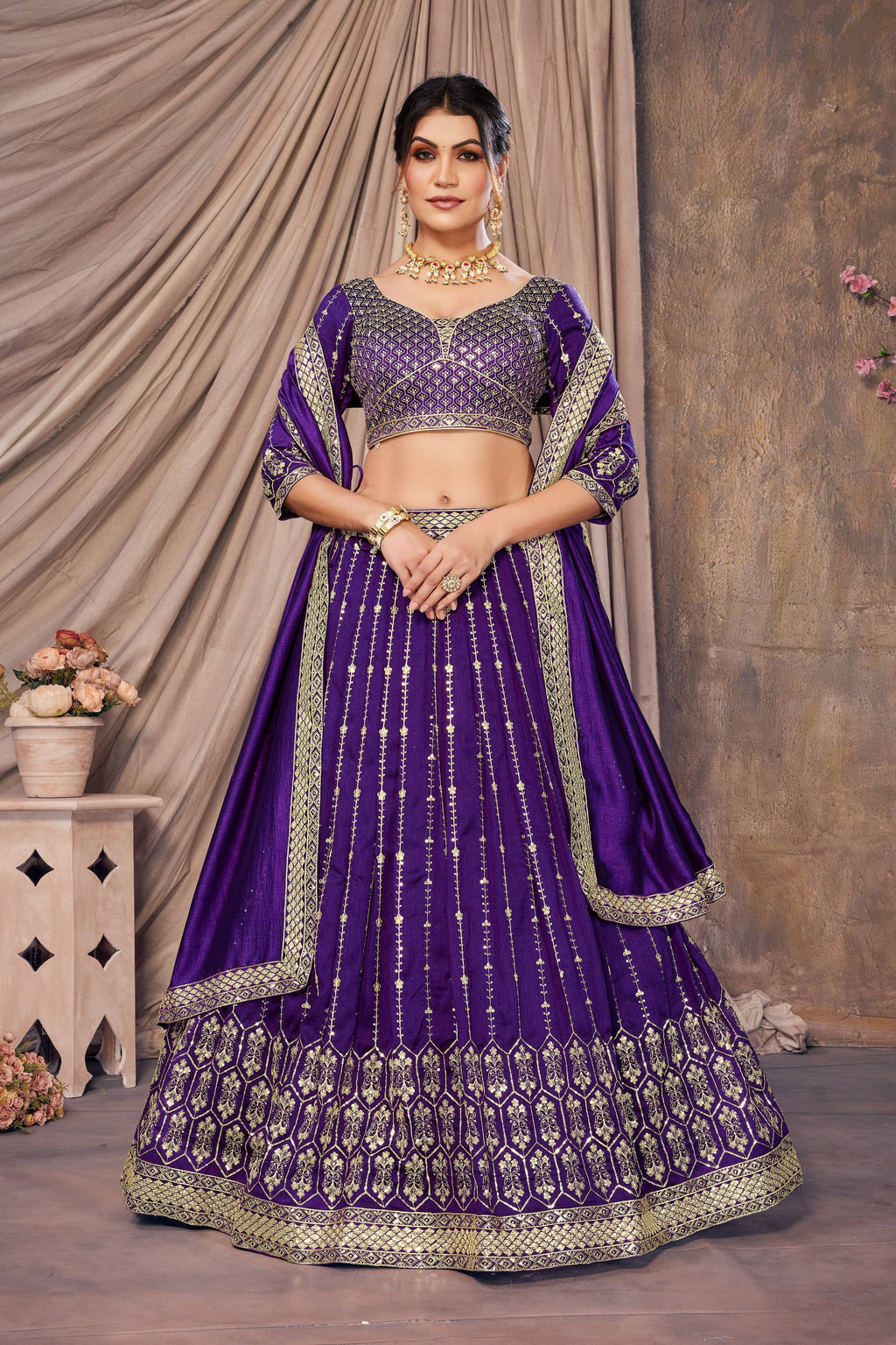Lehenga Mart Designer Wedding Lehenga Choli For Women - Blue