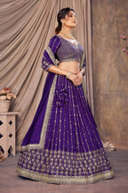 Lehenga Mart Designer Wedding Lehenga Choli For Women - Blue