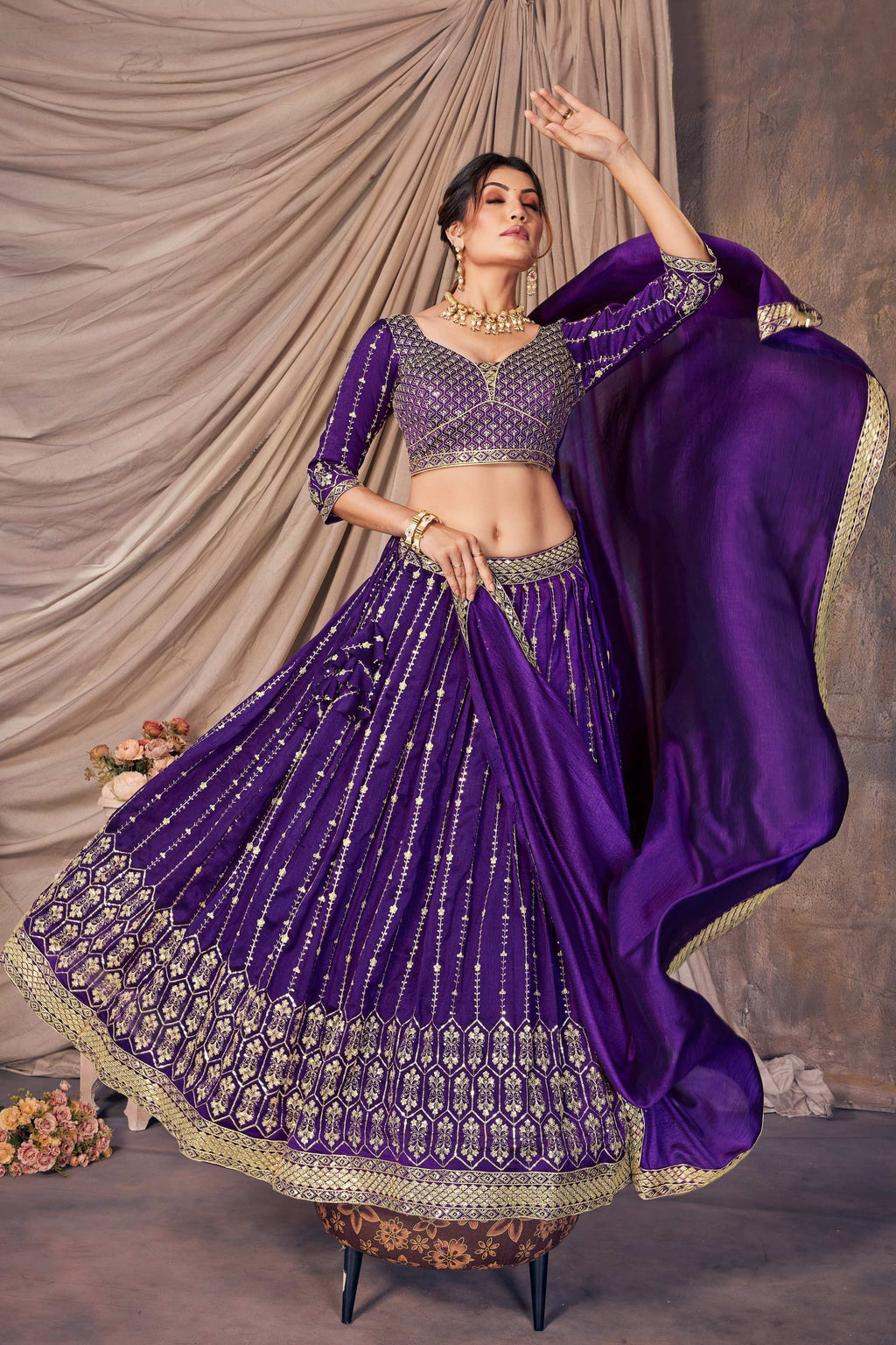 Lehenga Mart Designer Wedding Lehenga Choli For Women - Blue