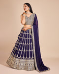 Lehenga Mart Designer Wedding Lehenga Choli For Women - Navy Blue