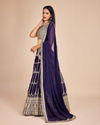 Lehenga Mart Designer Wedding Lehenga Choli For Women - Navy Blue