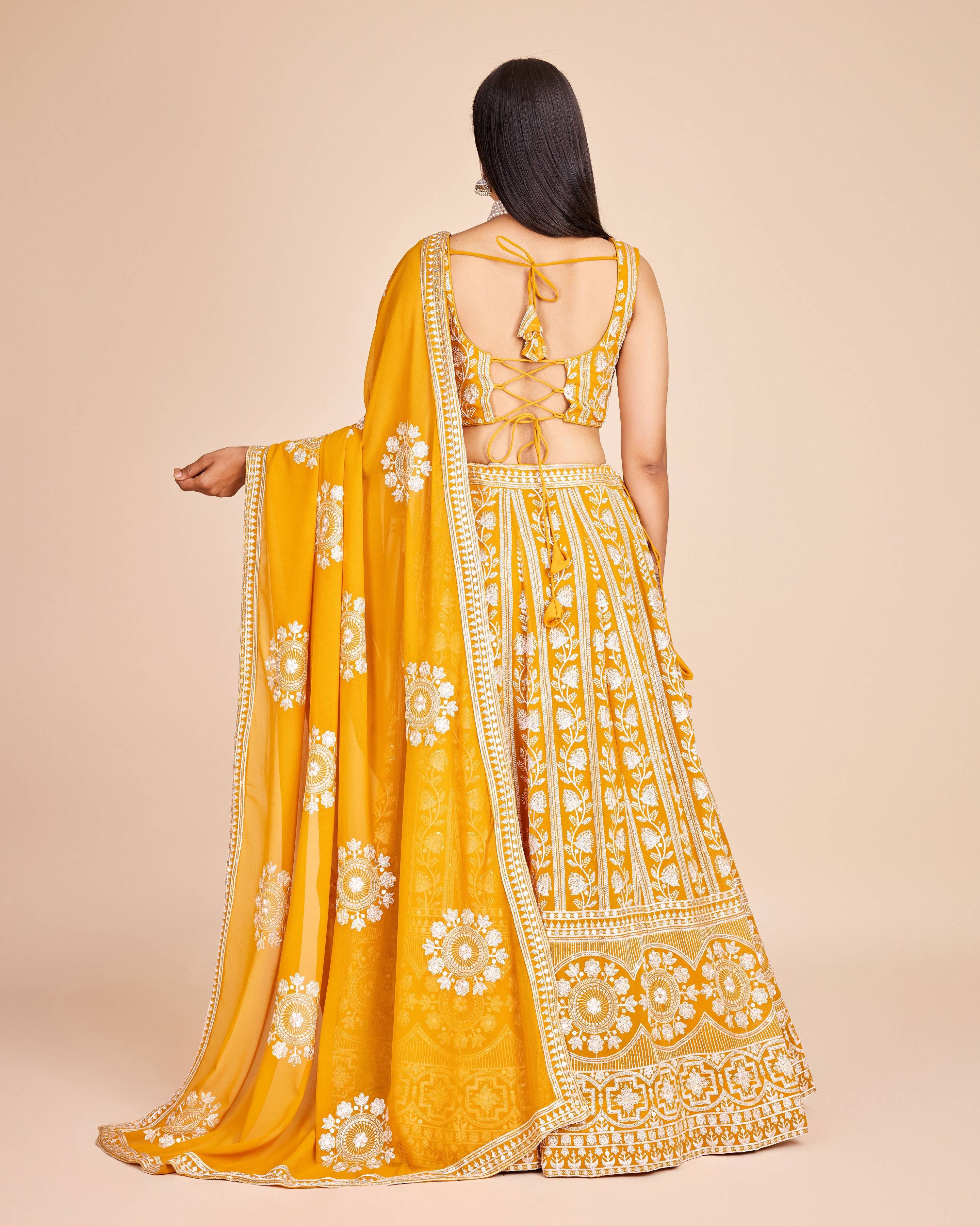 Lehenga Mart Designer Wedding Lehenga Choli For Women - Yellow