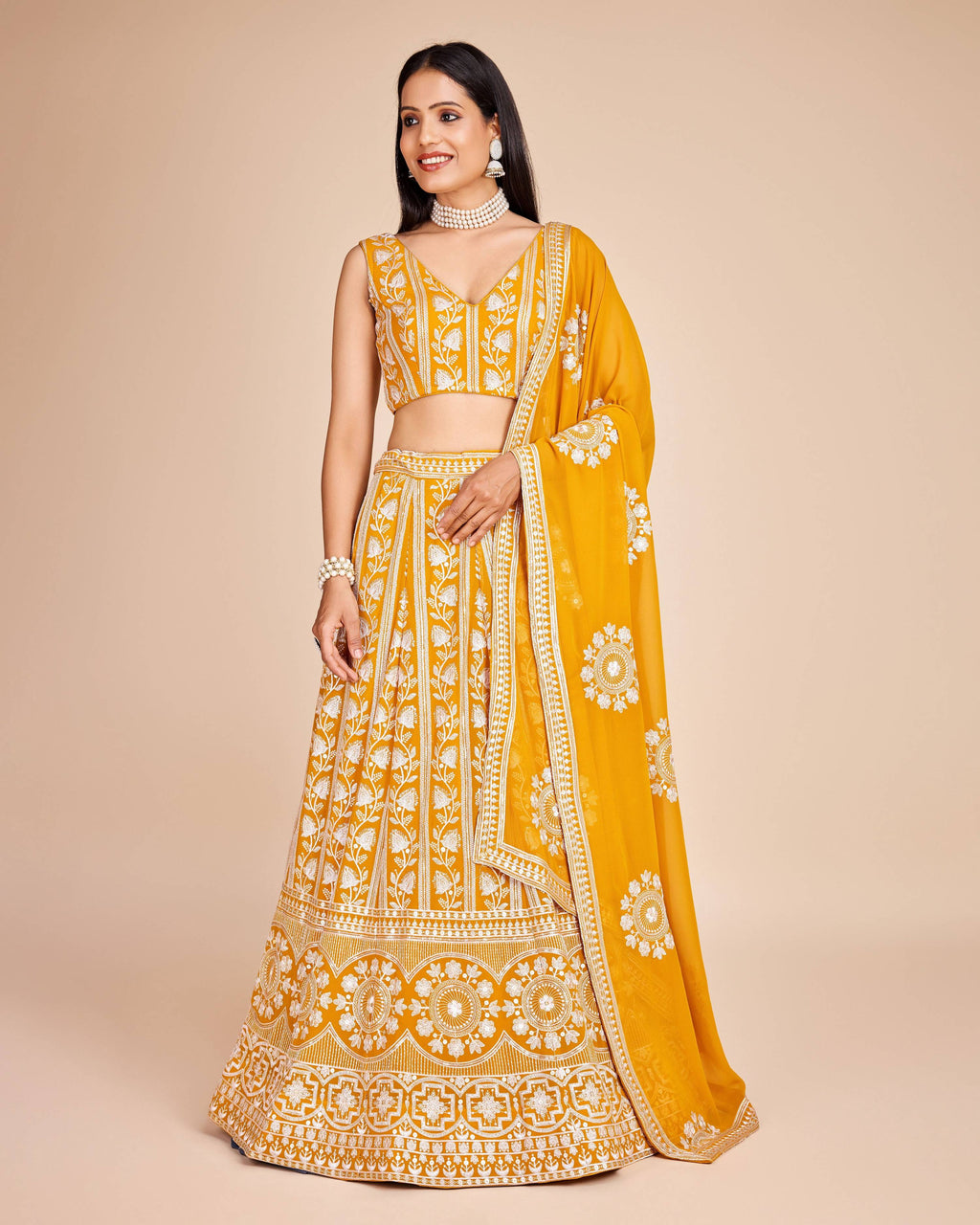 Lehenga Mart Designer Wedding Lehenga Choli For Women - Yellow