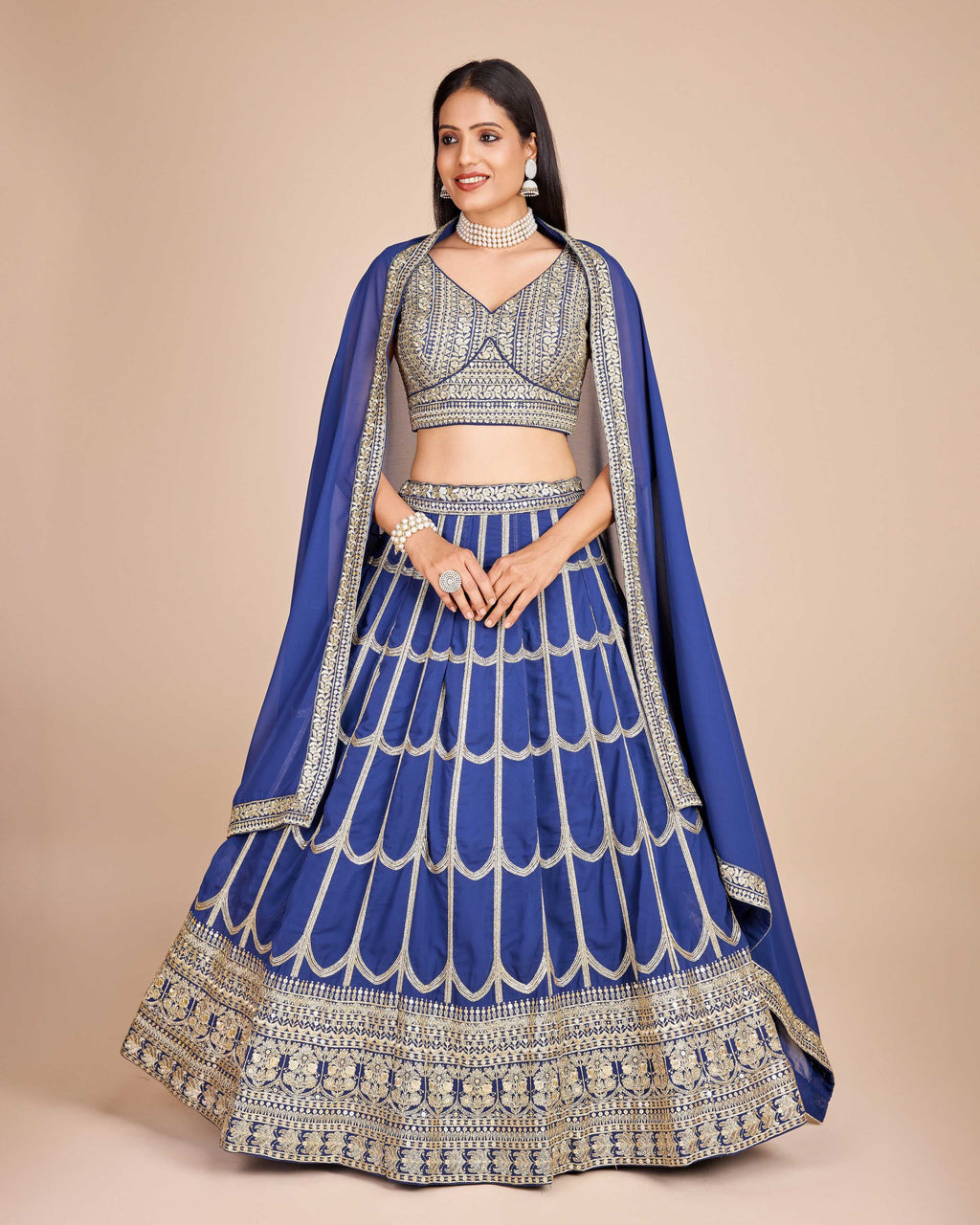 Lehenga Mart Designer Wedding Lehenga Choli For Women - Blue