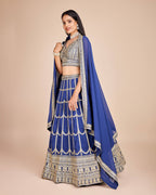 Lehenga Mart Designer Wedding Lehenga Choli For Women - Blue