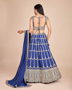 Lehenga Mart Designer Wedding Lehenga Choli For Women - Blue